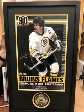 Framed Roslindale map art — neighborhood art framing